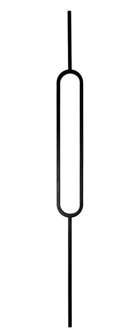 Thumbnail #1 Black Metal Oval Spindle 12.5 x 1117mm